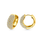 klapoorringen zirkonia 16 mm 1 micron zilver verguld (geel)