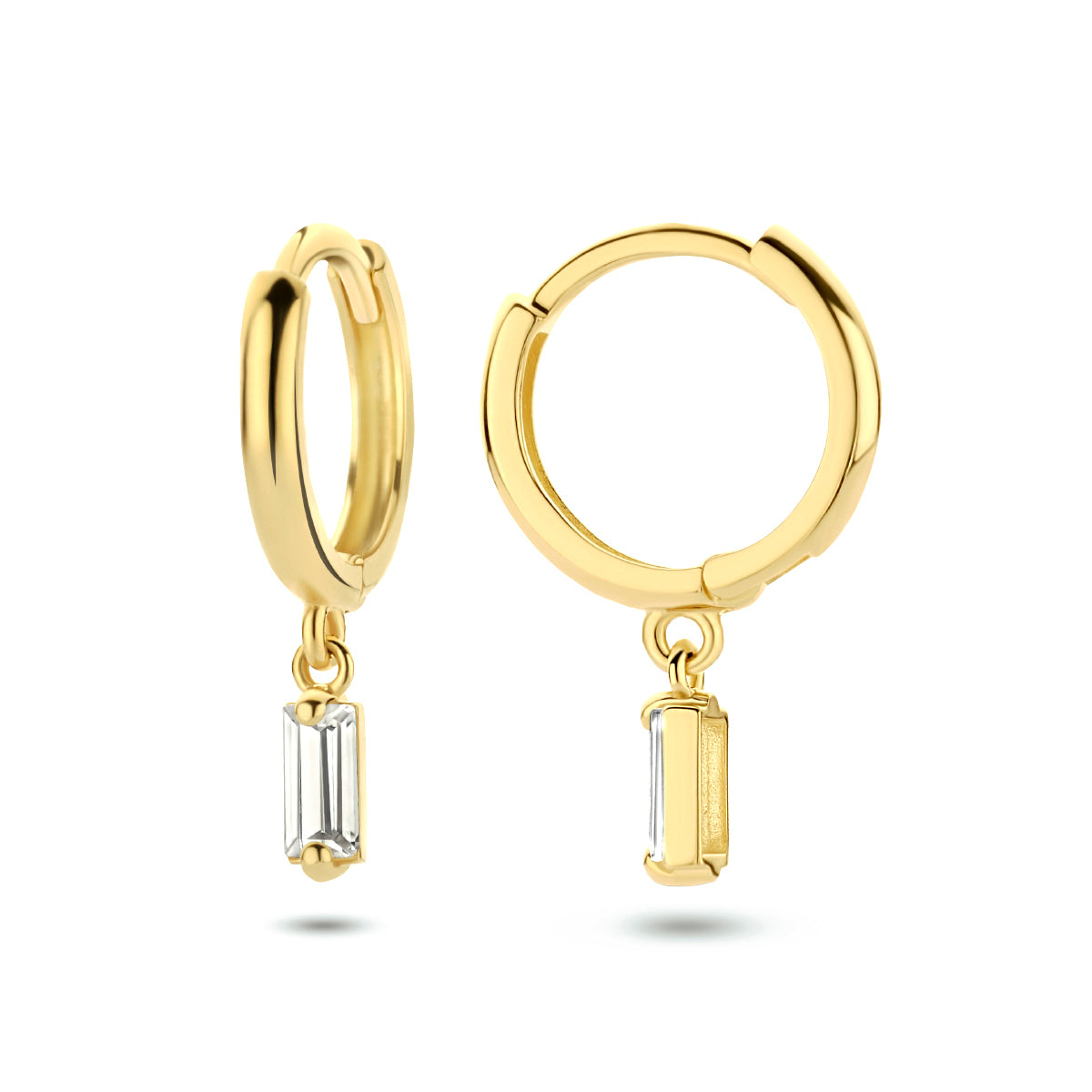 Ohrhänger Zirkonia 14K Gelbgold