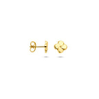 Ohrstecker Blüte 5 mm 14K Gelbgold