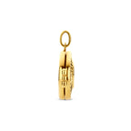 medaillon hartje 15 mm 14K geelgoud