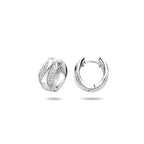 klapoorringen zirkonia zilver gerhodineerd