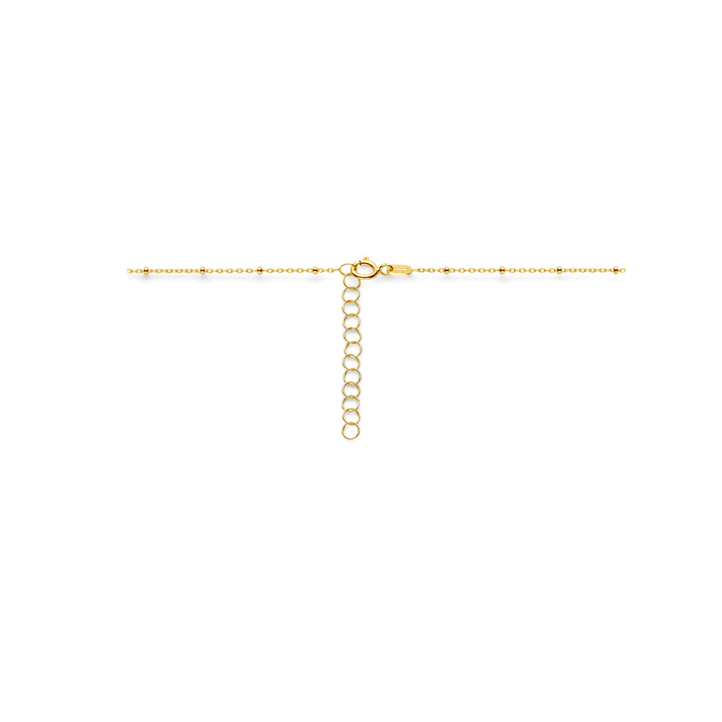 Halskette Ankerkette Kügelchen 1,3 mm 14K Gelbgold