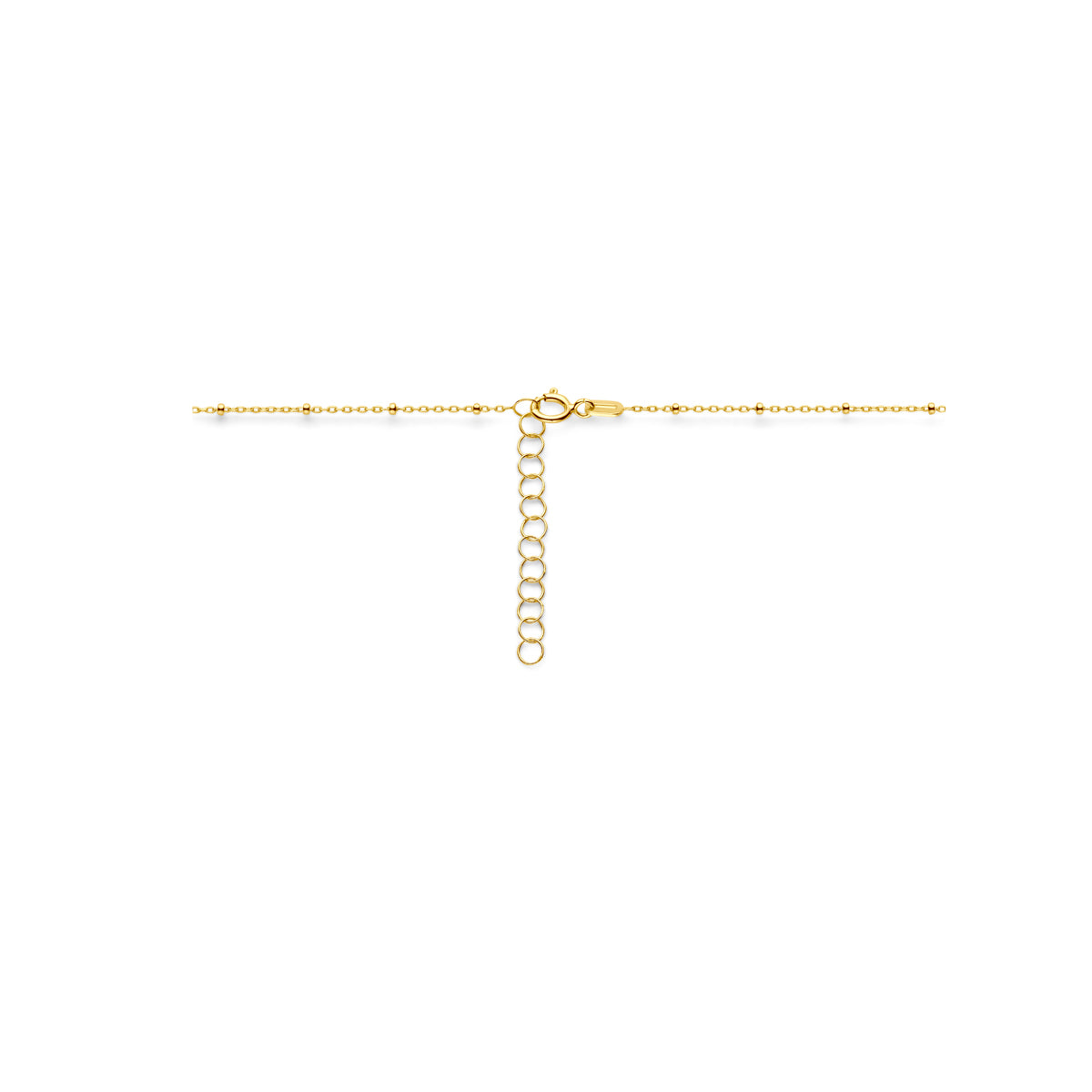 Halskette Ankerkette Kügelchen 1,3 mm 14K Gelbgold