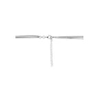 multi-collier 40,5 + 5 cm zilver gerhodineerd