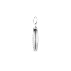 medaillon ovaal 18,5 mm zilver gerhodineerd