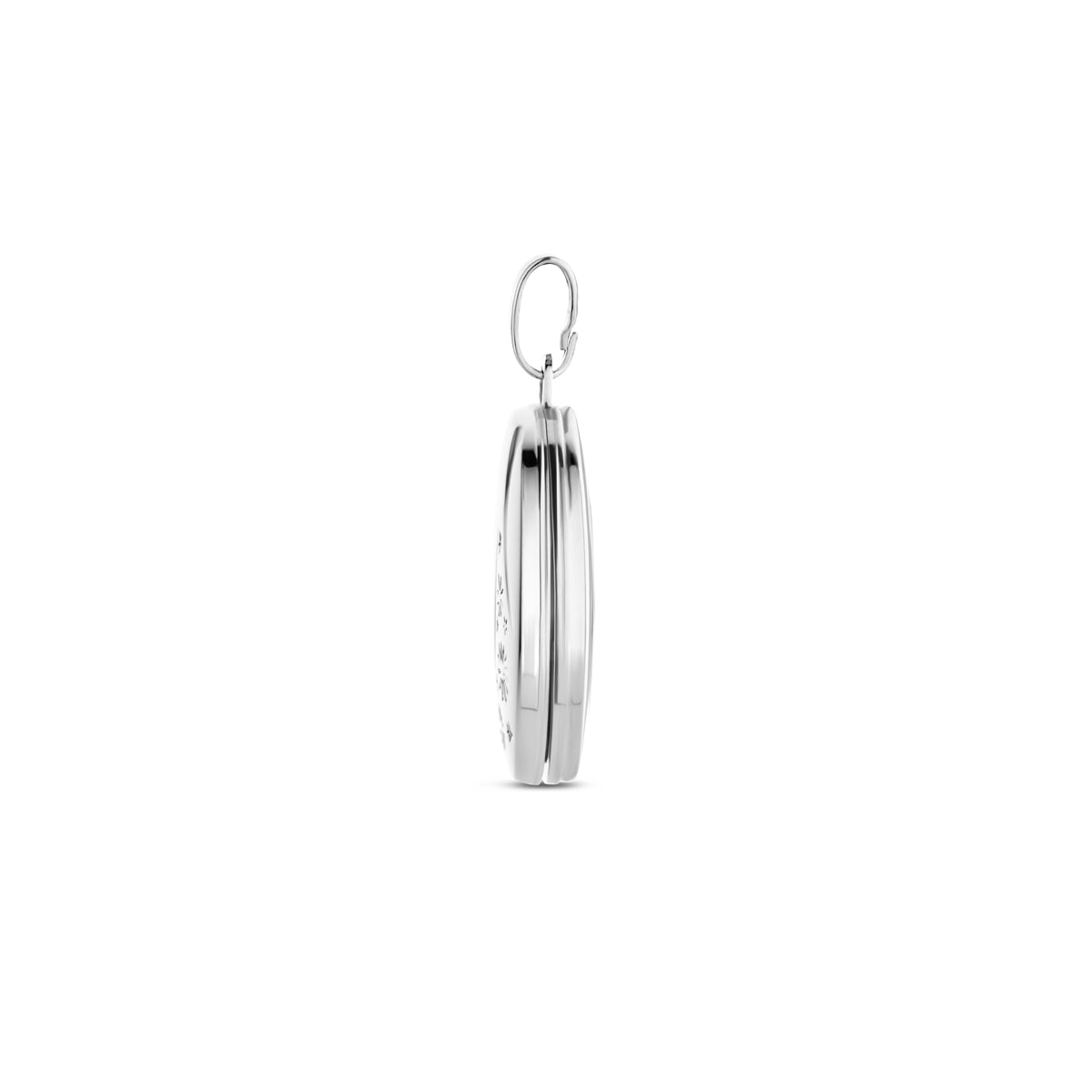 medaillon ovaal 18,5 mm zilver gerhodineerd
