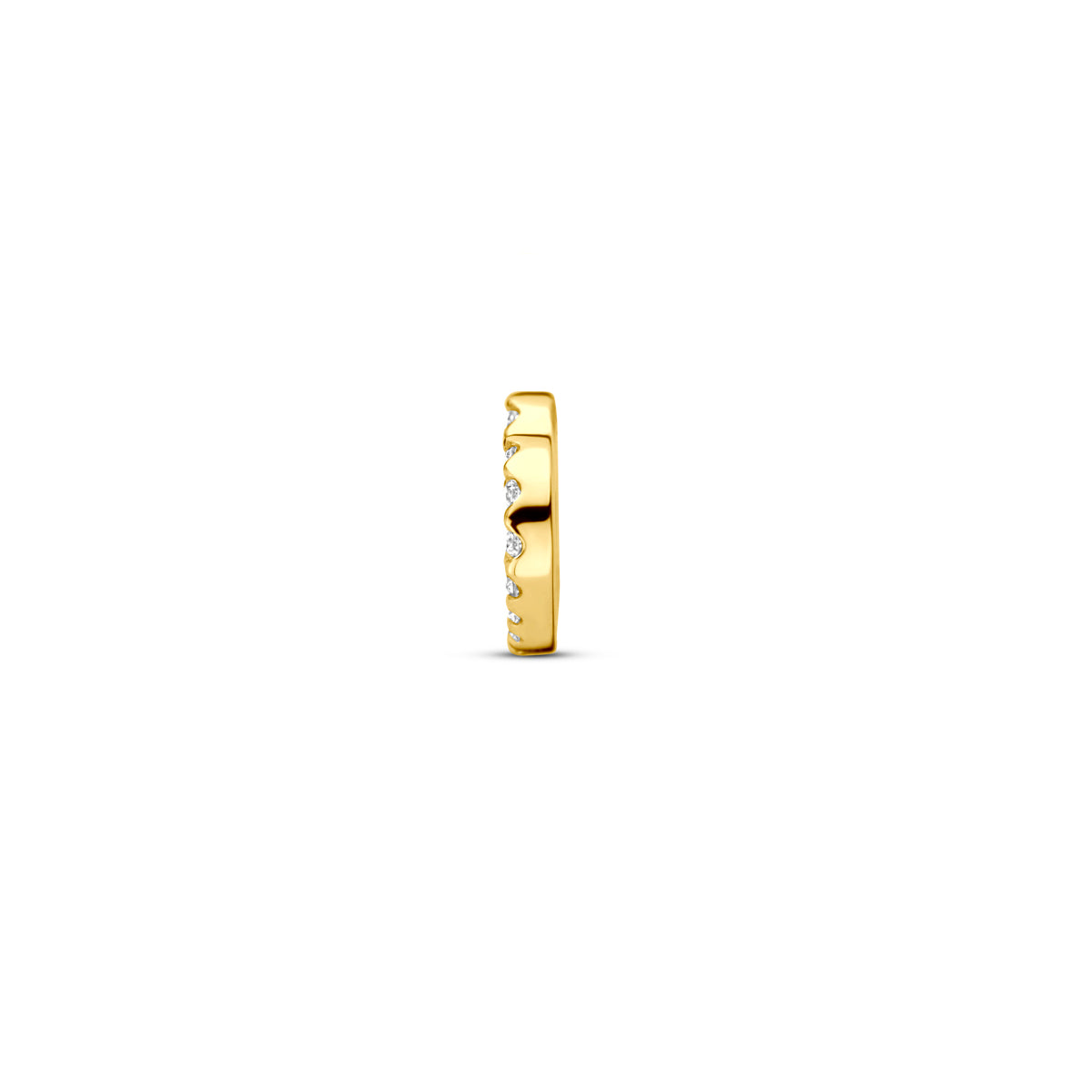 hanger hartje diamant 0.05ct h si 6,5 mm 14K geelgoud