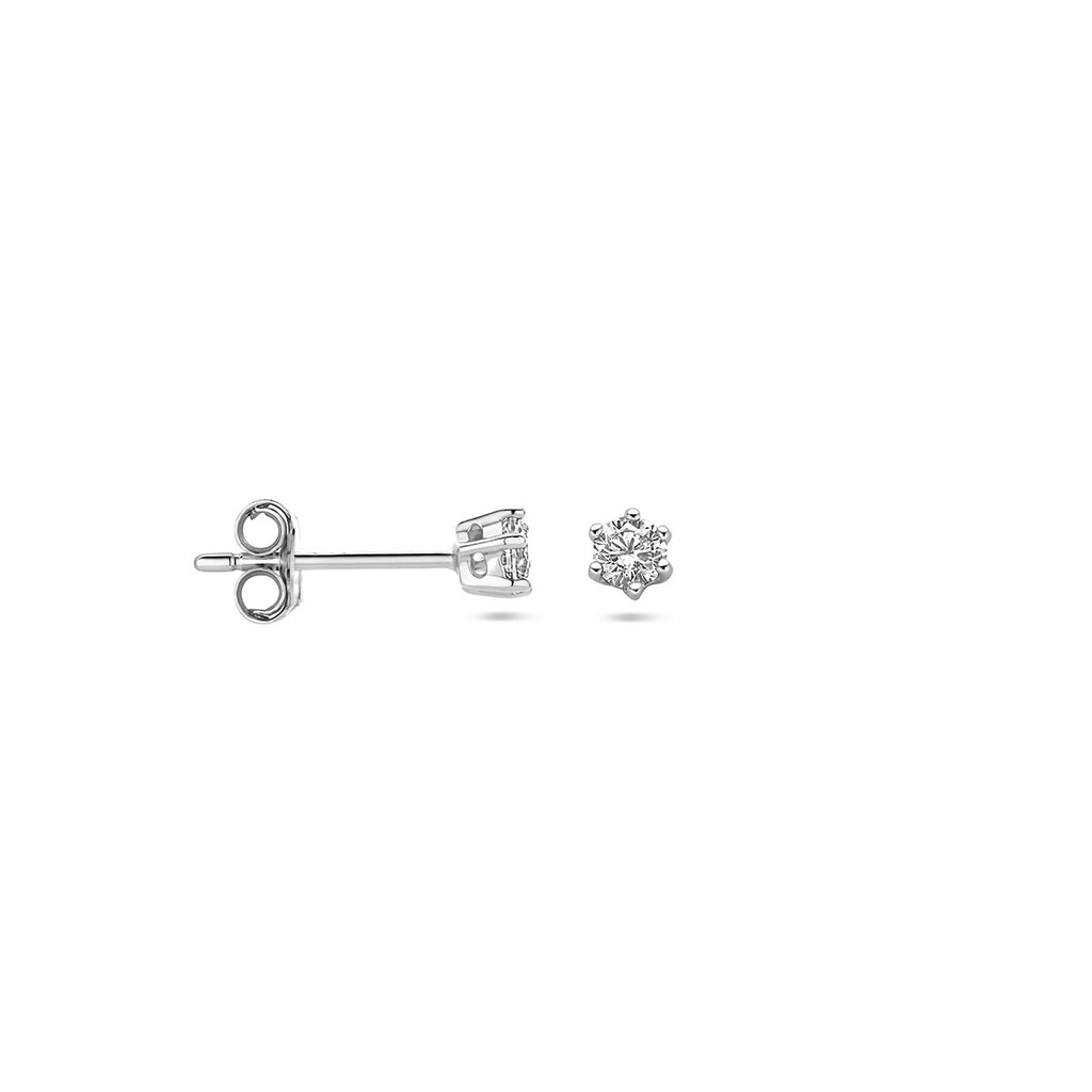 Ohrstecker Zirkonia Silber rhodiniert