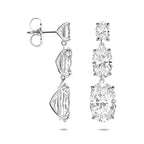 oorhangers zirkonia 35 mm zilver gerhodineerd