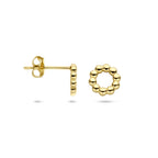 Ohrstecker Kreis Kugeln 14K Gelbgold