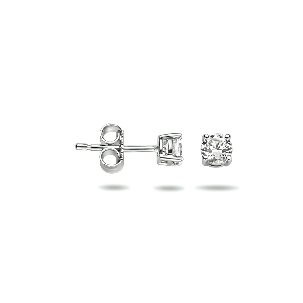 Ohrstecker Zirkonia 14K Weißgold