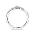 Ring Zirkonia Silber rhodiniert