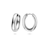 klapoorringen 25 mm zilver gerhodineerd