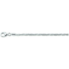 Armband geflochten 2,7 mm silberweiß