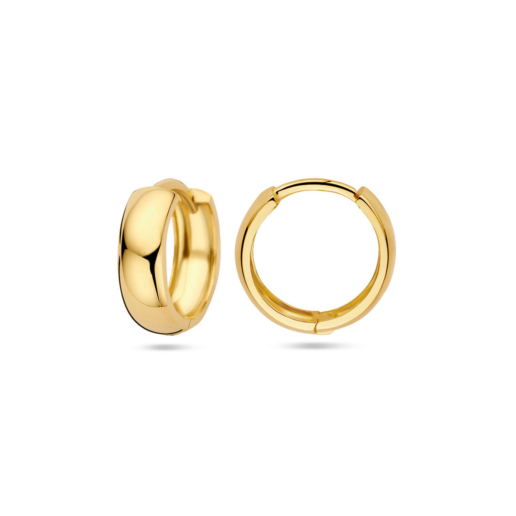 9 Karat Klappcreolen 13 mm 9 Karat Gelb