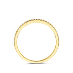ring diamant 0.11ct h si 14K geelgoud