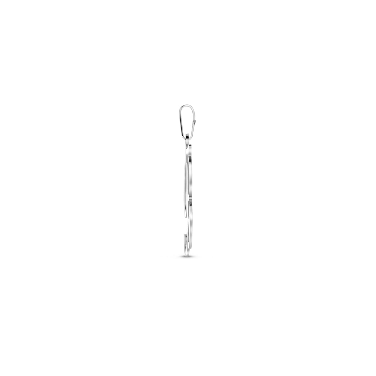 hanger letter zilver gerhodineerd