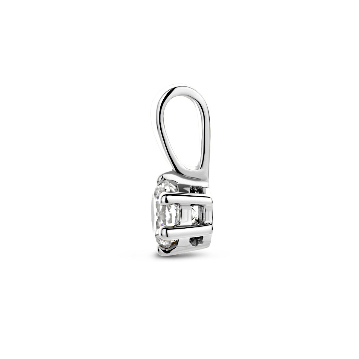 hanger zirkonia 9,5 mm 14K witgoud