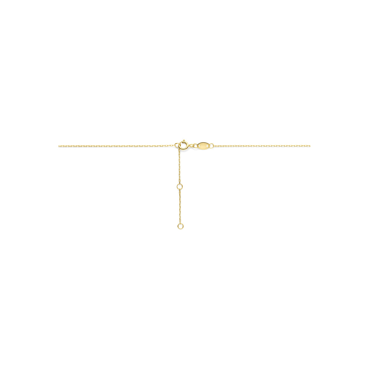 9k y-collier parels 41 - 43 - 45 cm 9K geel