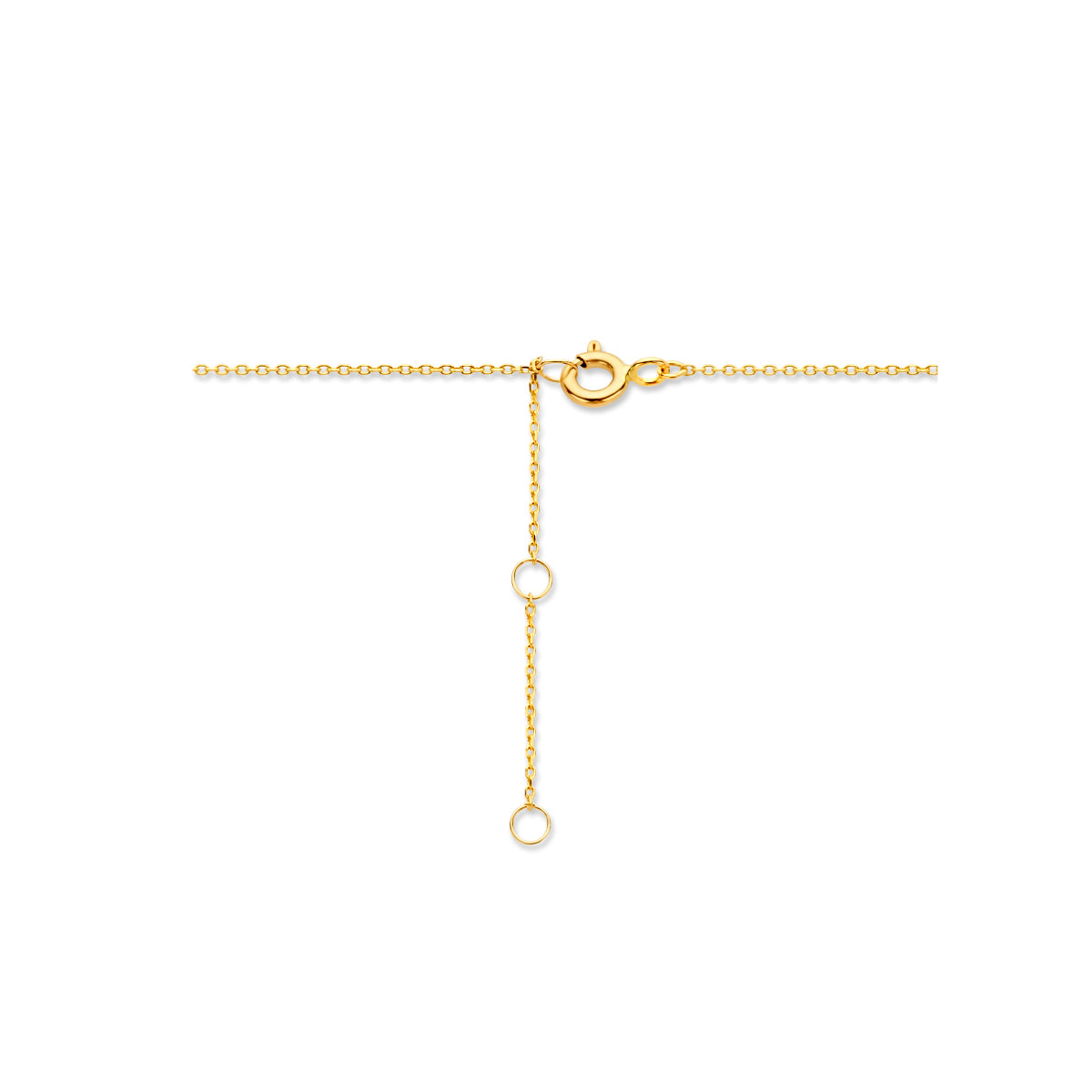 9k collier hart 40 - 42 - 44 cm 9K geel