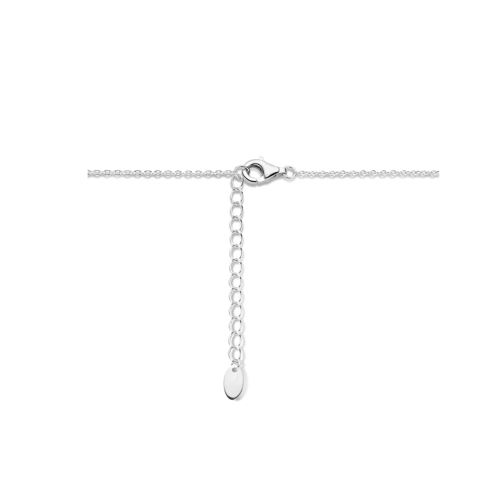 Halskette Kugeln 40 + 4 cm Silber rhodiniert