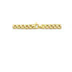 collier panter 6,9 mm 43 cm 3 micron zilver verguld (geel)