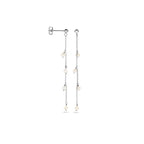 oorhangers parel zilver gerhodineerd