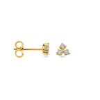 Ohrstecker Zirkonia 3,5 mm 14K Gelbgold