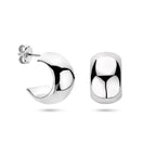 Ohrstecker 15,5 mm, Silber rhodiniert