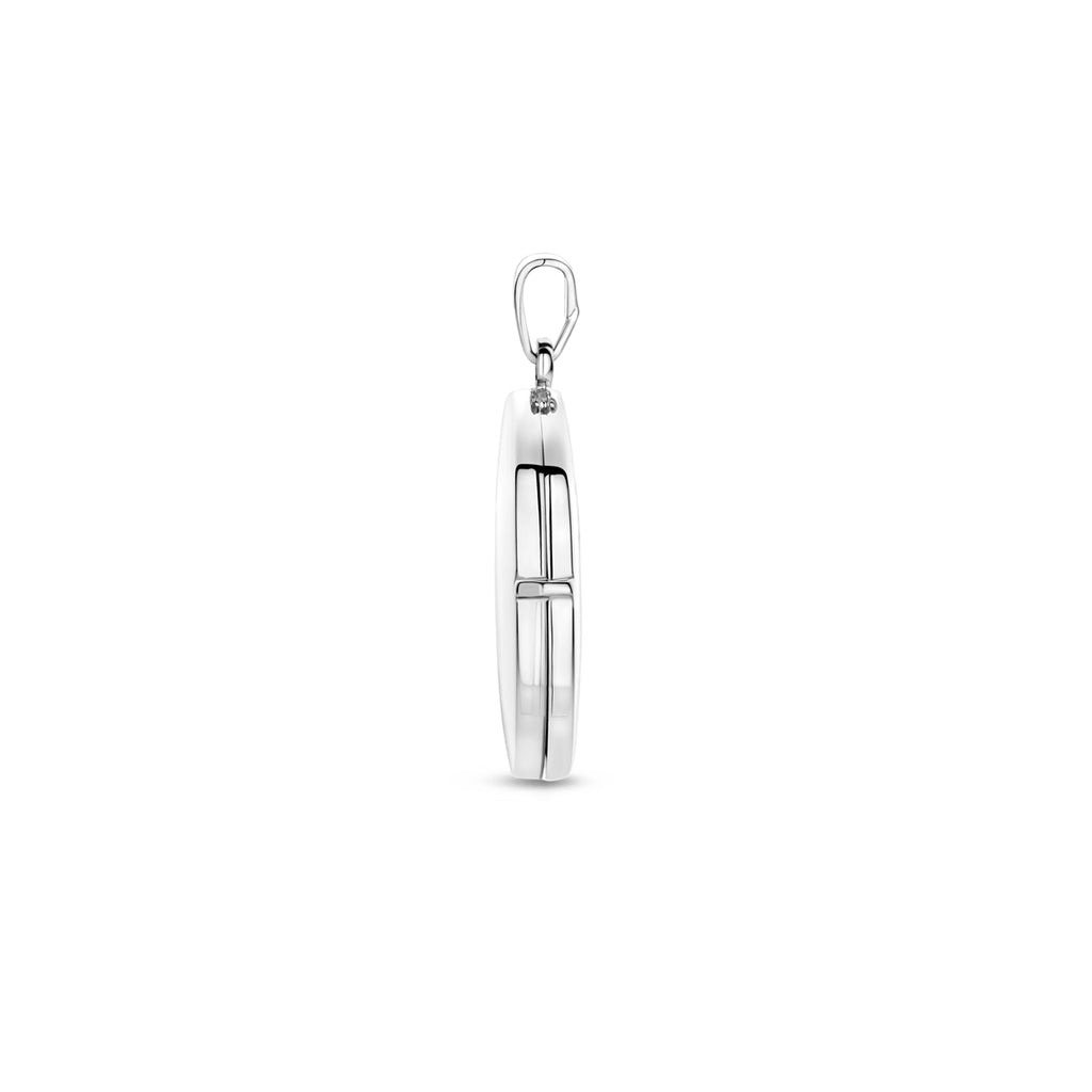 Medaillon 22 mm Silber rhodiniert
