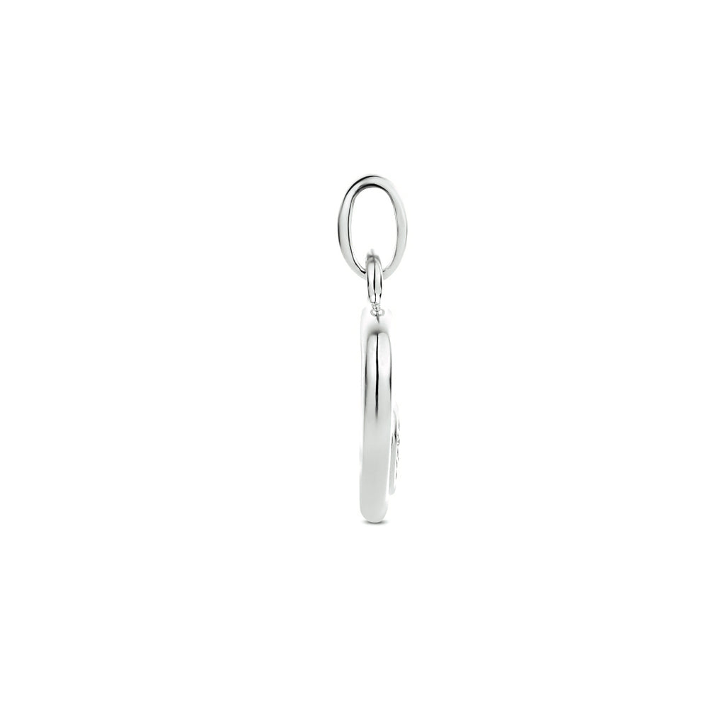 hanger hart zilver gerhodineerd