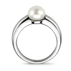 Ring Perle Silber rhodiniert