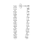oorhangers zirkonia 44 mm zilver gerhodineerd