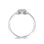 ring zirkonia zilver gerhodineerd