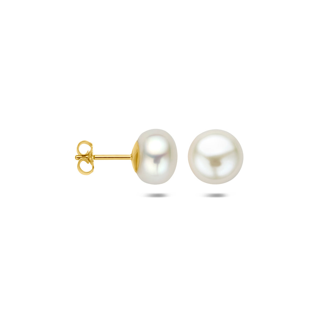 oorknoppen parel 14K geelgoud
