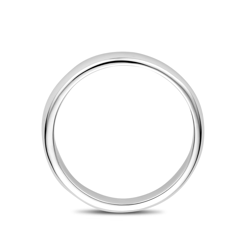 Ring 3,5 mm rhodiniertes Silber