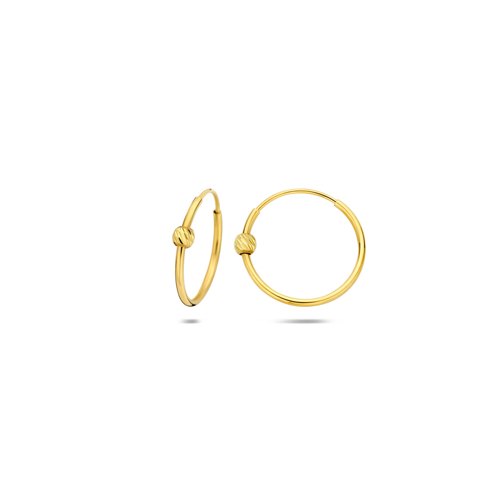 Ohrringe Kugel 14K Gelbgold