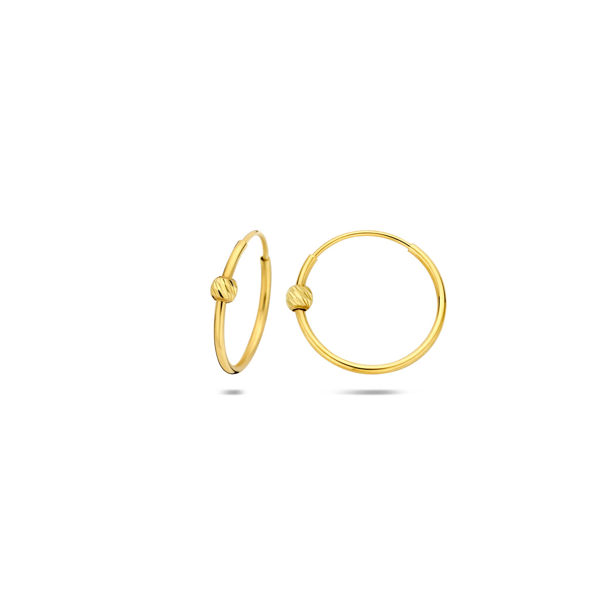 Ohrringe Kugel 14K Gelbgold