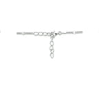 Halskette Gourmette mit Zwischenstück 3,0 mm 40 + 4 cm Silber rhodiniert