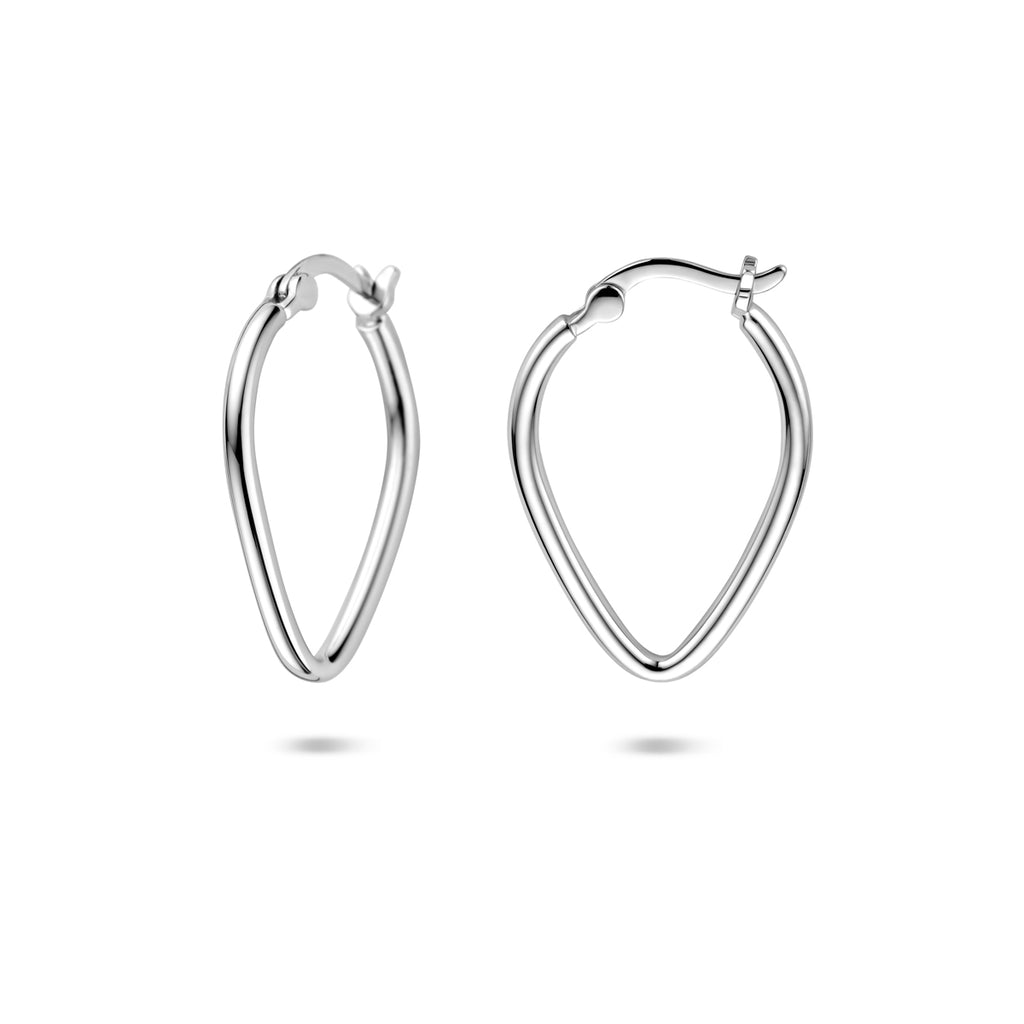 Ohrringe 19,5 mm Silber rhodiniert