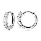 klapoorringen zirkonia zilver gerhodineerd