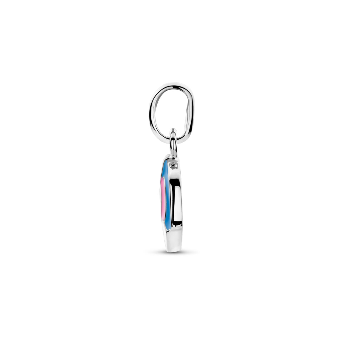 Anhänger Emaille Einhorn 10 mm Silber rhodiniert