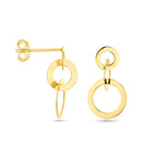 oorhangers cirkels 14K geelgoud