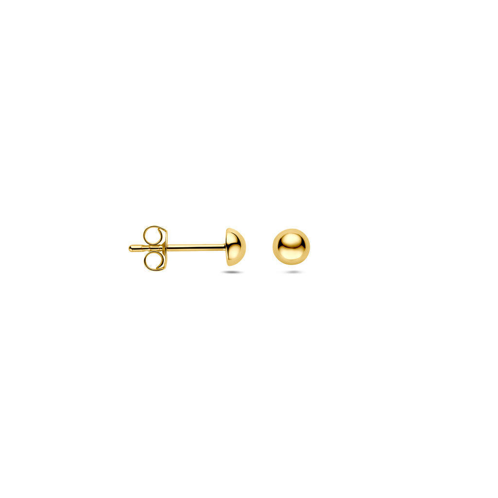 Ohrstecker Halbkugel 3,5 mm 14K Gelbgold