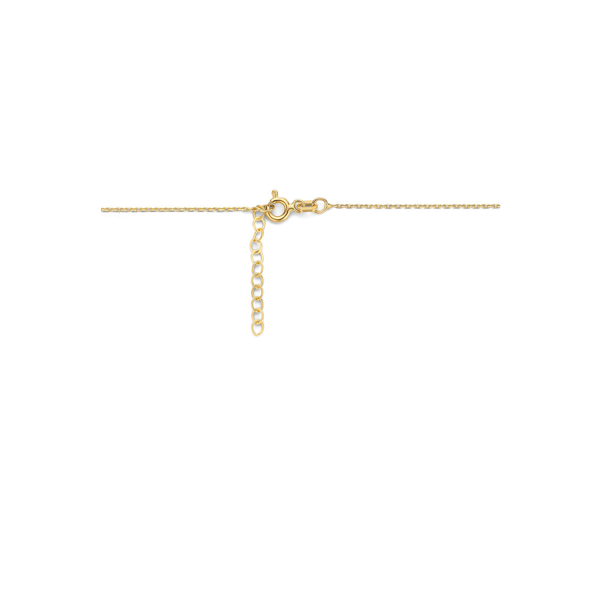 Halskette Zirkonia 41 + 3 cm 14K Gelbgold