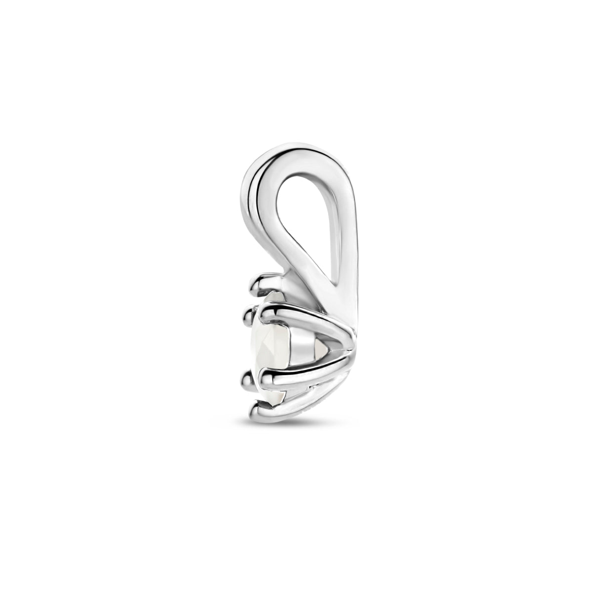 Anhänger mit synth. Geburtsstein 10 mm Silber rhodiniert