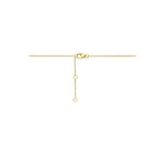collier hartje 41 - 43 - 45 cm 3 micron zilver verguld (geel)