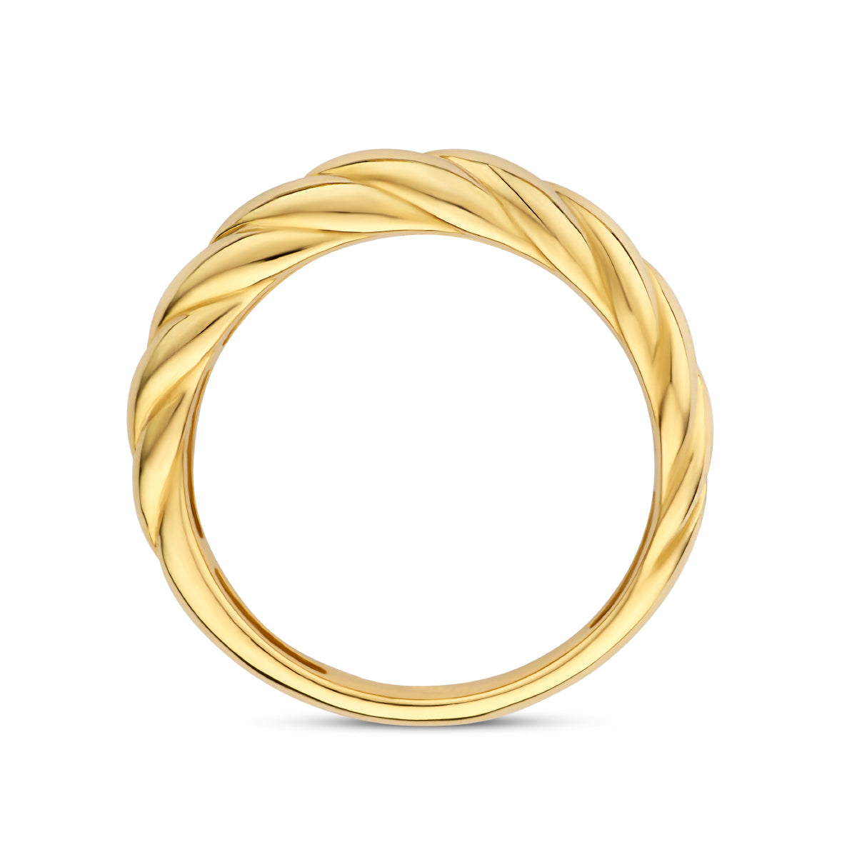 ring balloon 14K geelgoud - gedraaid