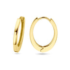 klapoorringen 17 mm 14K geelgoud