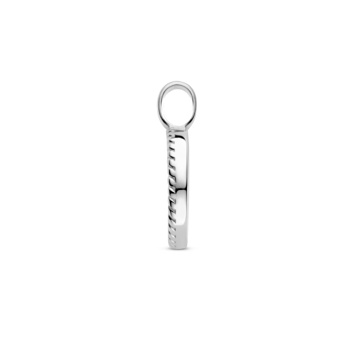 hanger rondje synth. malachiet edelstaal